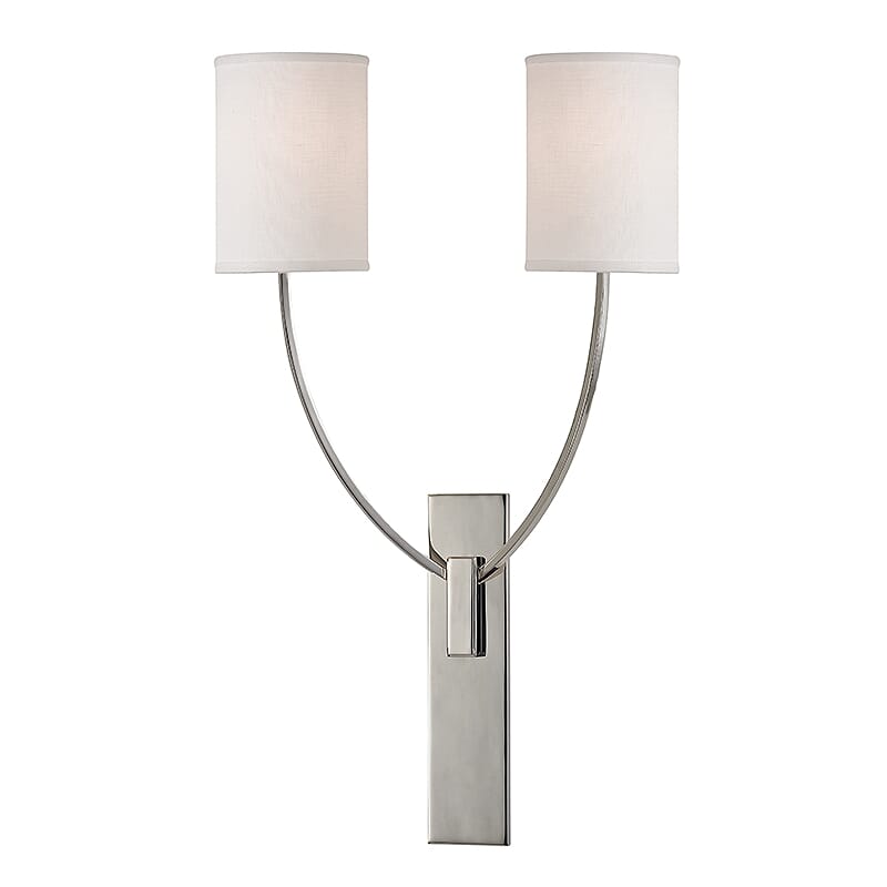 Hudson Valley Colton 2-Light 25" Wall Sconce in Polished Nickel