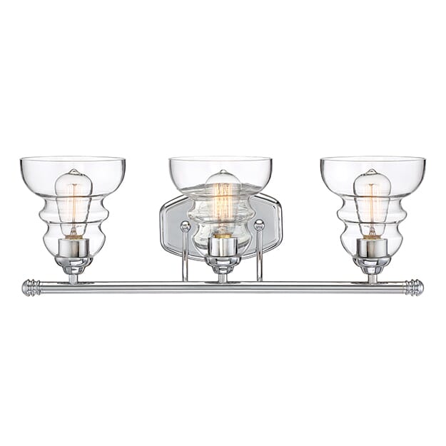 Millennium Lighting 7000 Series 3-Light Bathroom Vanity Light in Chrome