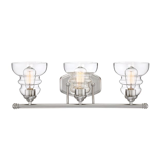 Millennium Lighting 7000 Series 3-Light Bathroom Vanity Light in Satin NIckel