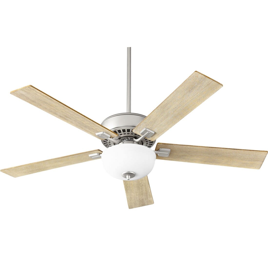 Quorum Rothman 2-Light 52" Indoor Ceiling Fan in Satin Nickel