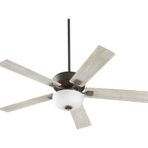 Quorum Rothman 2-Light 52" Indoor Ceiling Fan in Oiled Bronze with Satin Opal