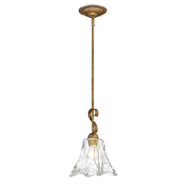 Millennium Lighting Chatsworth 1-Light Mini-Pendant in Vintage Gold