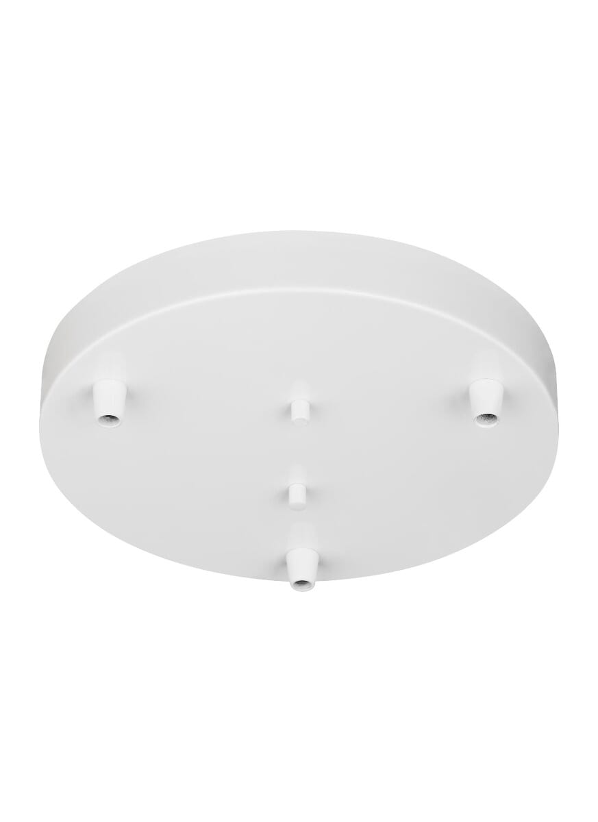 Sea Gull Towner Three Light Cluster Canopy in White