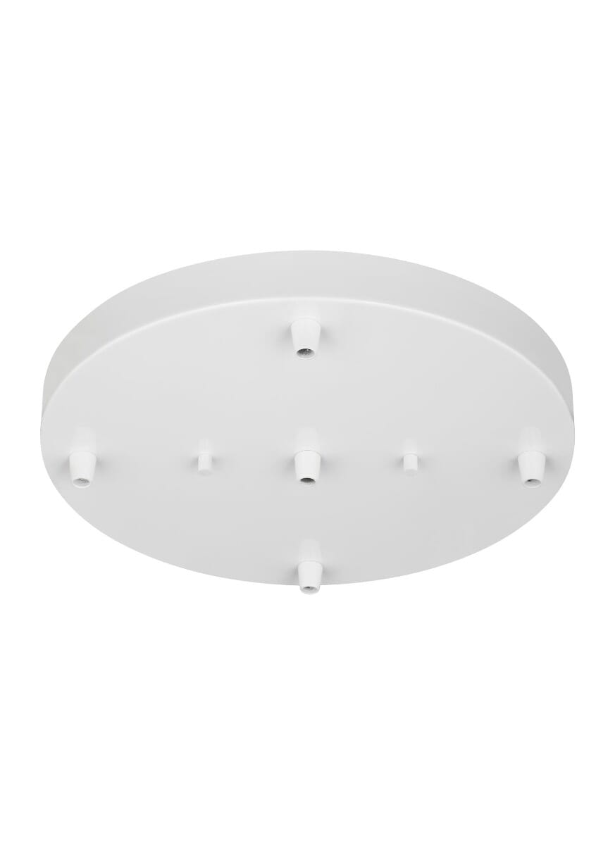 Sea Gull Towner Five Light Cluster Canopy in White