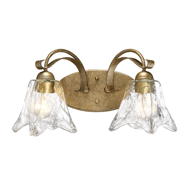 Millennium Lighting Chatsworth 2-Light Bathroom Vanity Light in Vintage Gold