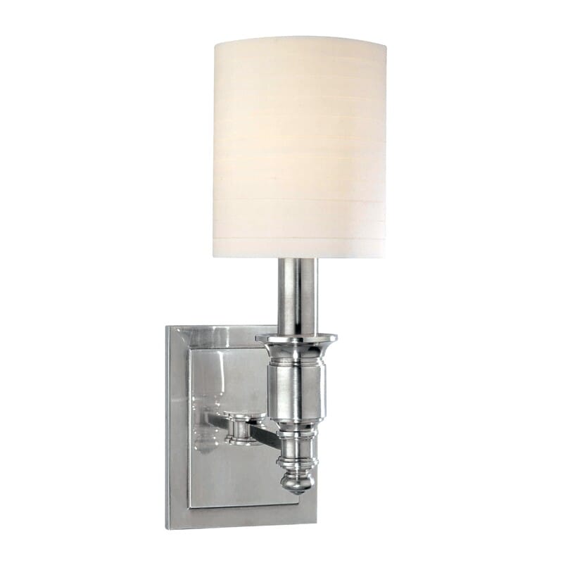 Hudson Valley Whitney 13" Wall Sconce in Polished Nickel