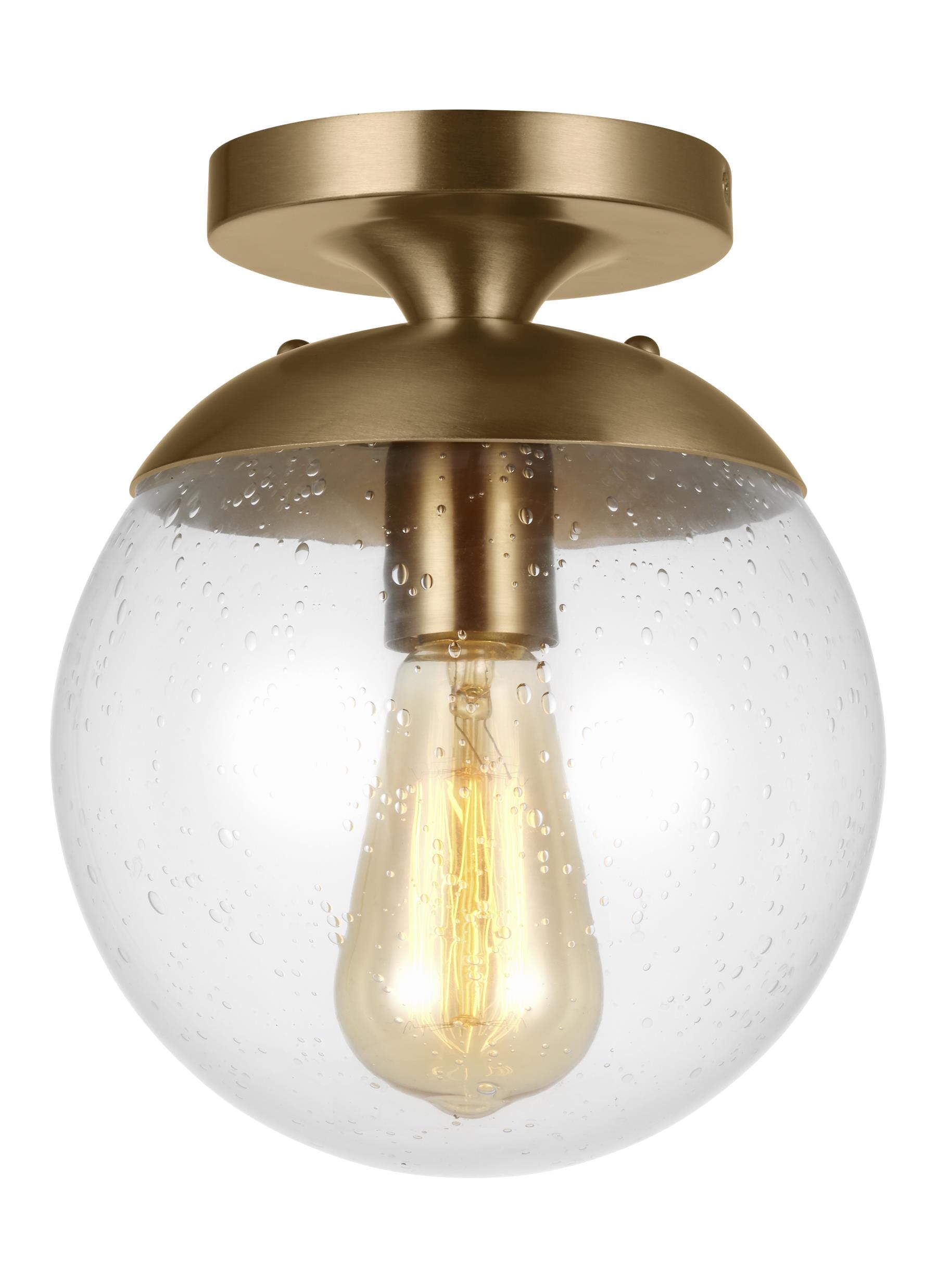 Sea Gull Leo - Hanging Globe Ceiling Light in Satin Brass