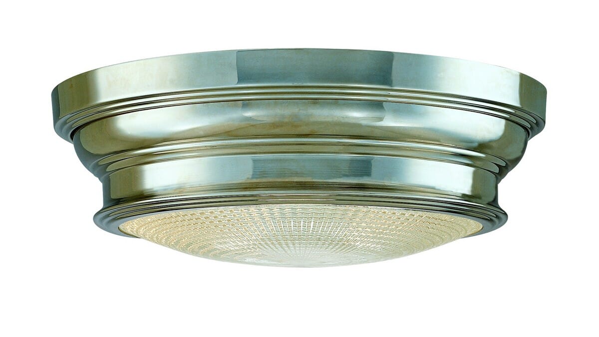 Hudson Valley Woodstock 2-Light Ceiling Light in Polished Nickel