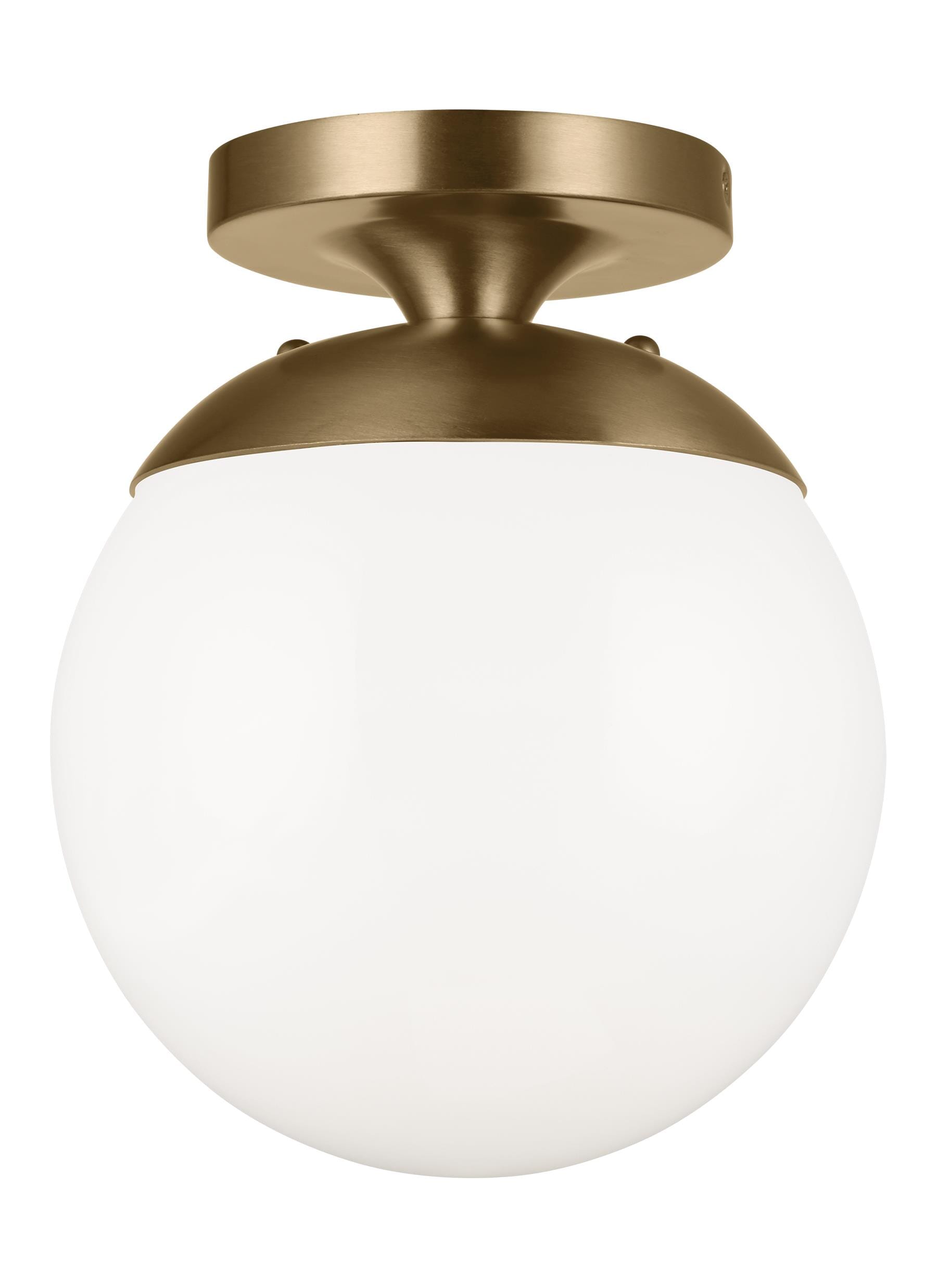 Sea Gull Leo - Hanging Globe LED Ceiling Light in Satin Brass