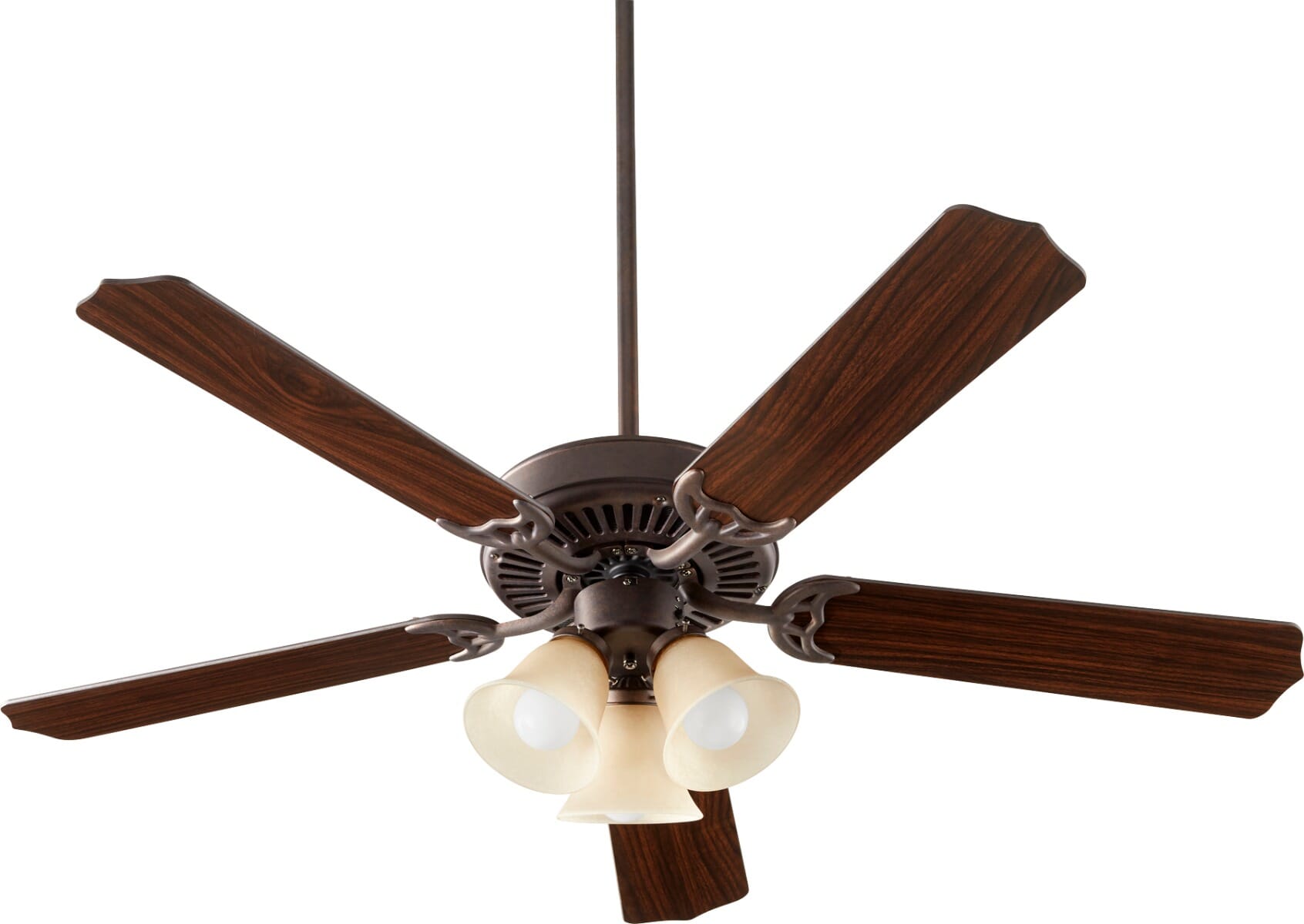 Quorum Capri X 3-Light 52" Indoor Ceiling Fan in Toasted Sienna