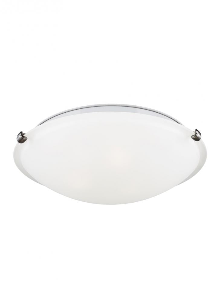 Sea Gull Clip 2-Light Ceiling Light in Brushed Nickel