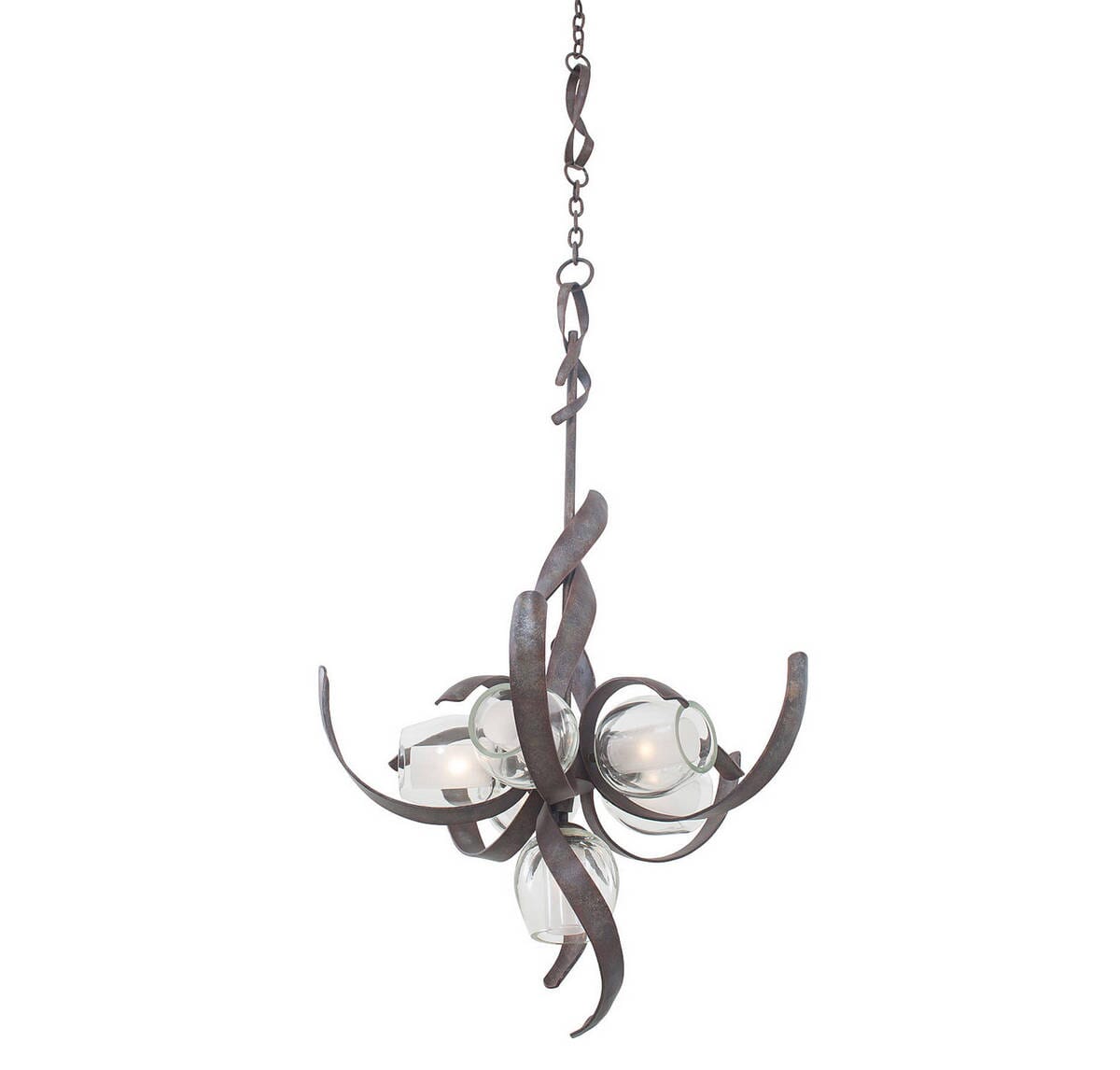 Kalco Solana 5+1-Light Chandelier in Oxidized Copper