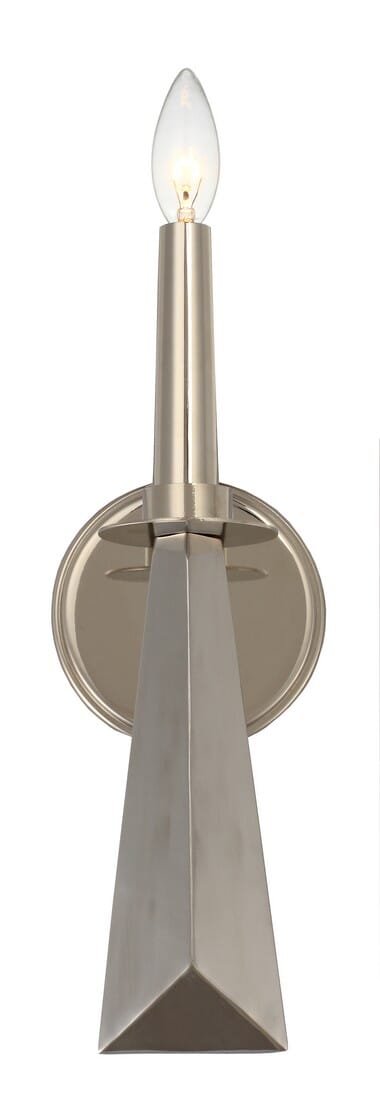 Crystorama Palmer 17" Wall Sconce in Polished Nickel