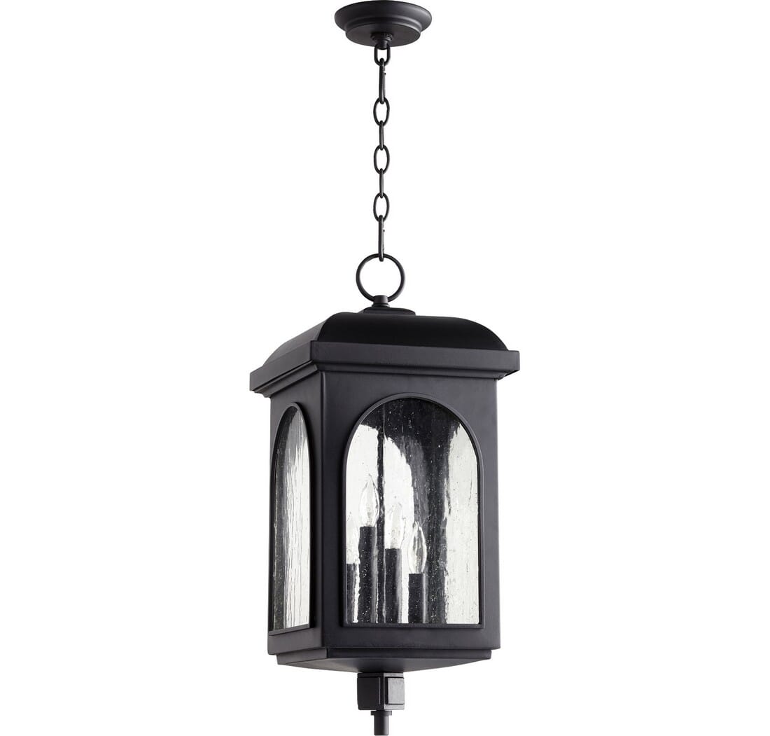 Quorum Fuller 4-Light 24" Outdoor Wall Light in Noir