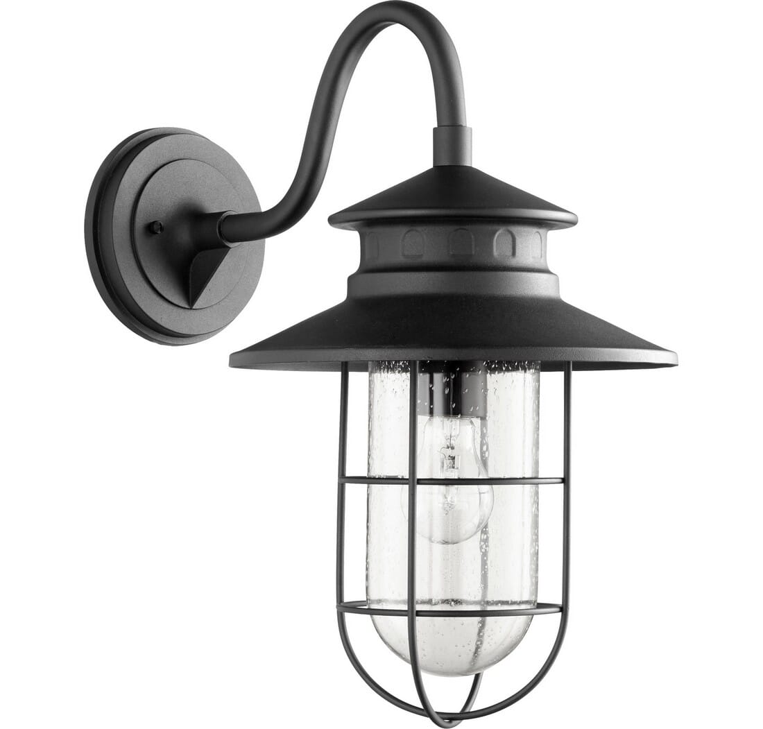 Quorum Moriarty 19" Outdoor Wall Light in Noir