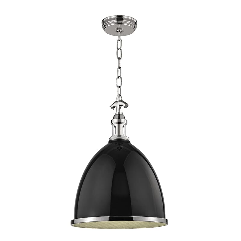 Hudson Valley Viceroy 18" Mini Pendant in Black Polished Nickel