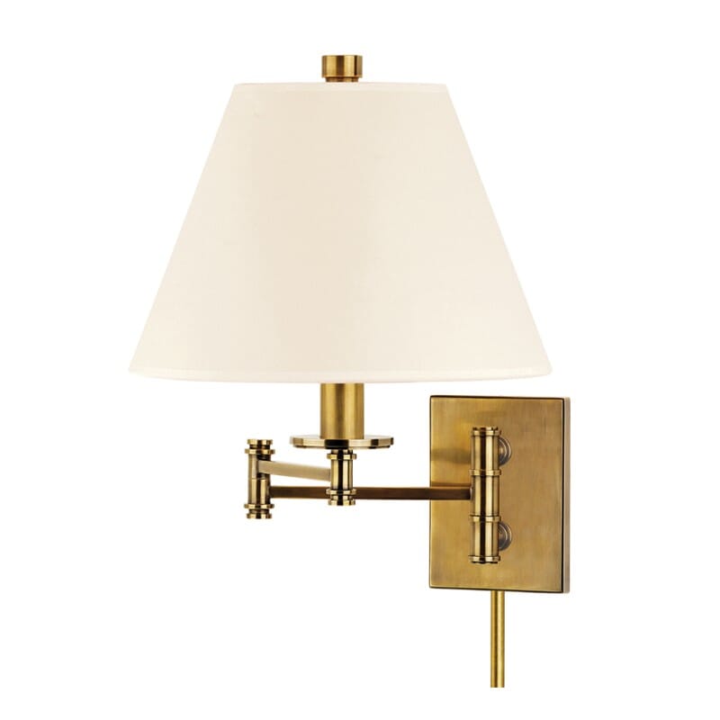 Hudson Valley Claremont 16" Wall Sconce in Aged Brass