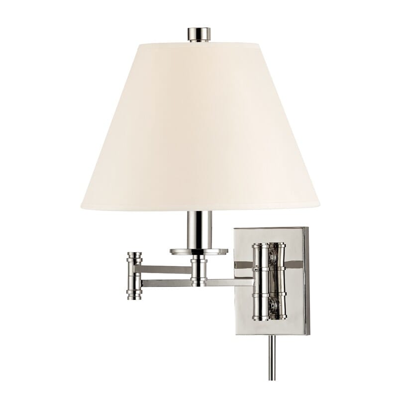 Hudson Valley Claremont 16" Wall Sconce in Polished Nickel