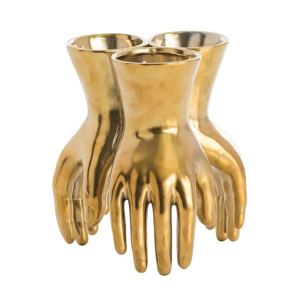 Arteriors Piedmont Vase in Gold