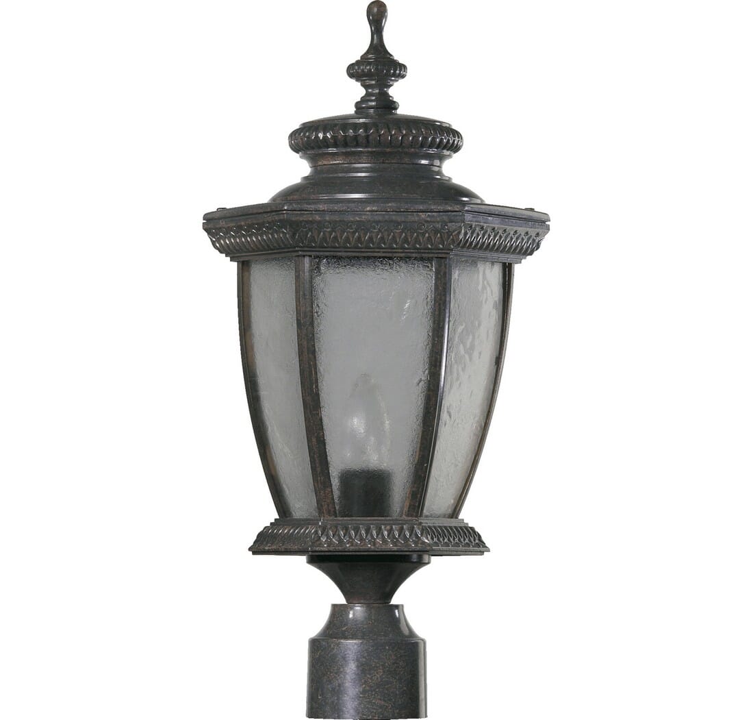 Quorum Baltic 20" Outdoor Post Light in Baltic Granite