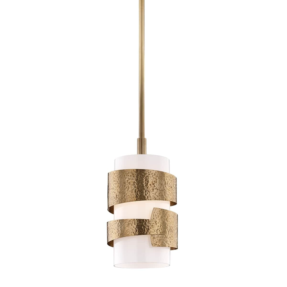 Hudson Valley Lanford Mini Pendant in Aged Brass