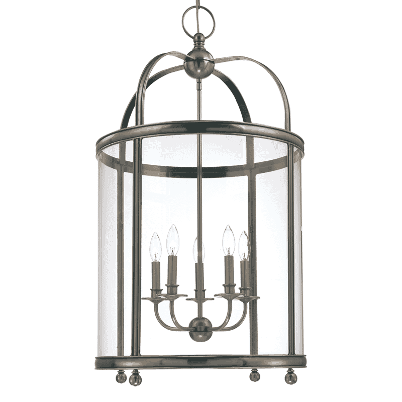 Hudson Valley Larchmont 5-Light 38" Pendant Light in Historical Nickel