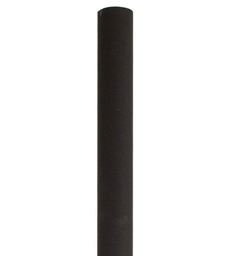 The Great Outdoors 96" Direct Burial Post in Black