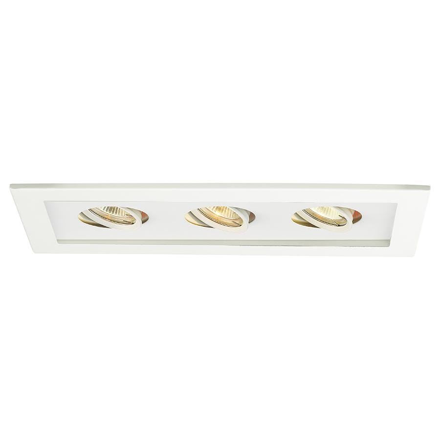 WAC Lighting 120V 1-Light  Multiple Three Light Trim in White