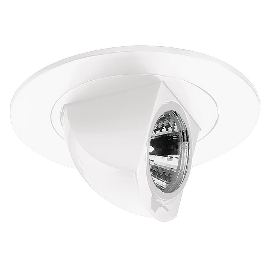 WAC Lighting 120V 1-Light 4in Round Adjustable Directional Trim in White