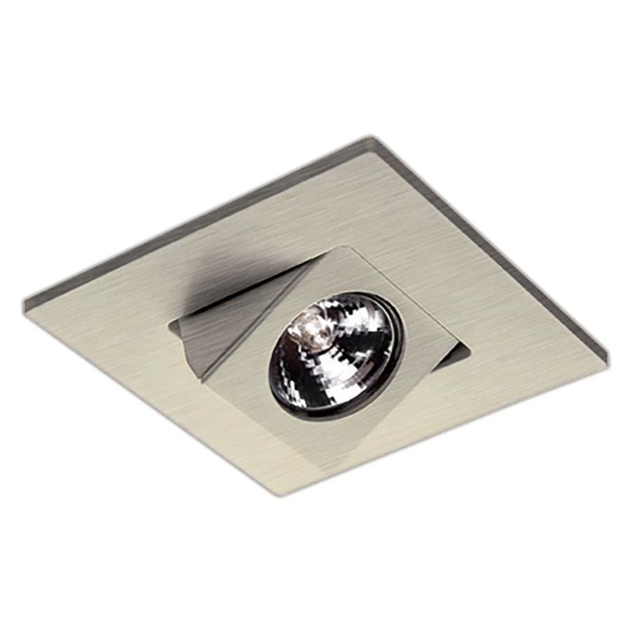 WAC Lighting 120V 1-Light 4in Square Adjustable Directional Trim in Brushed Nickel