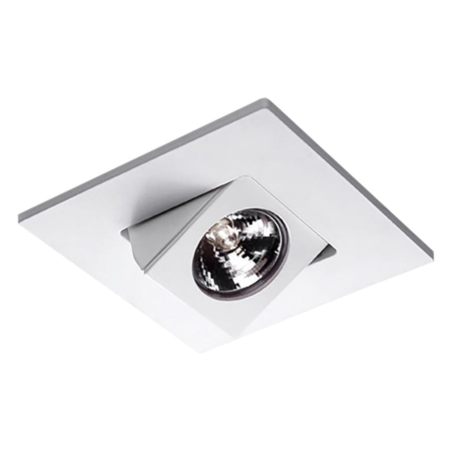 WAC Lighting 120V 1-Light 4in Square Adjustable Directional Trim in White