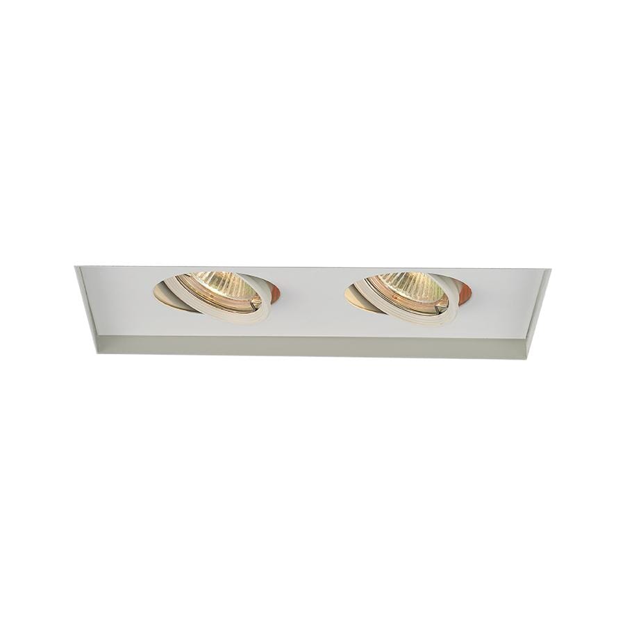 WAC Lighting 120V 1-Light  Multiple Two Light Invisible Trim in White