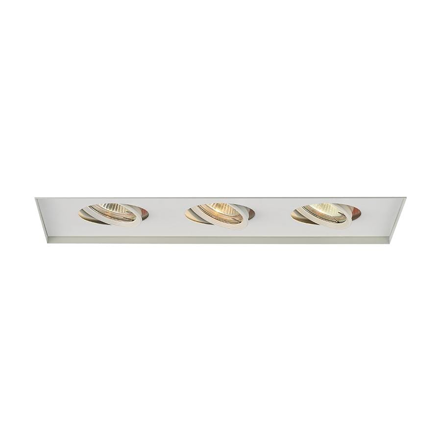 WAC Lighting 120V 1-Light  Multiple Three Light Invisible Trim in White