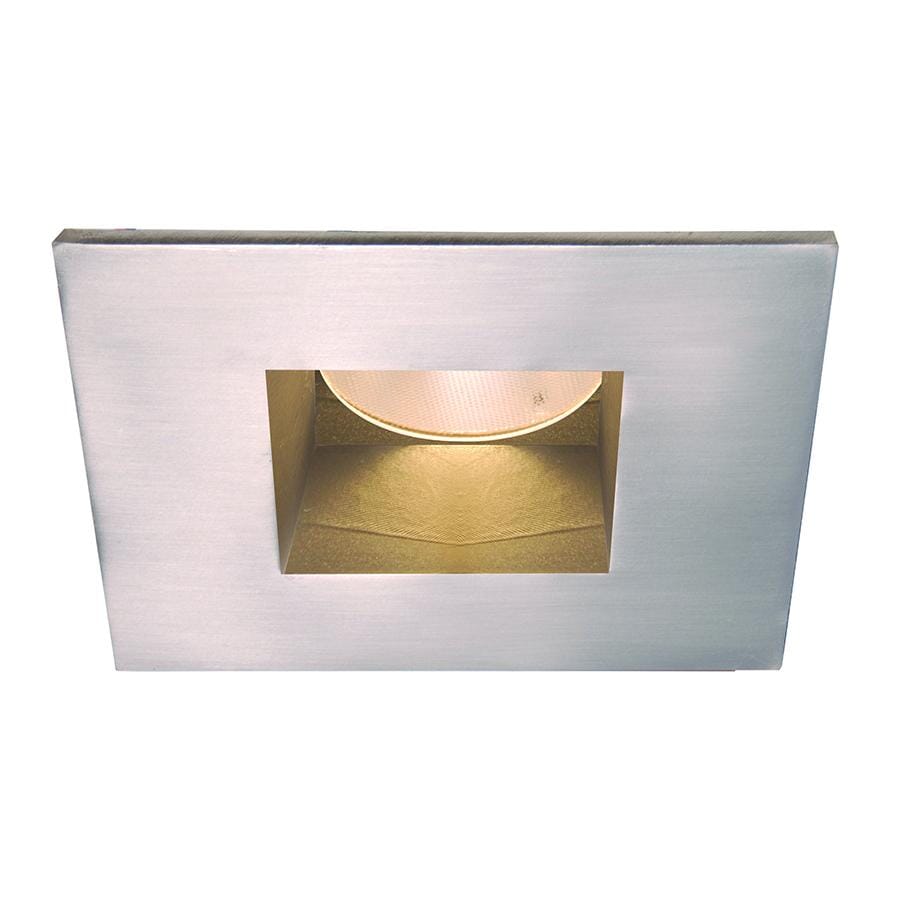 WAC Lighting Tesla 1-Light 2in LED Square Open Reflector Trim with Light Engine in Brushed Nickel