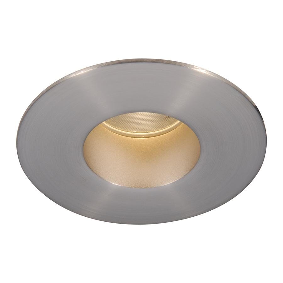 WAC Lighting Tesla 1-Light 2in LED Round Shower Trim with Light Engine in Brushed Nickel