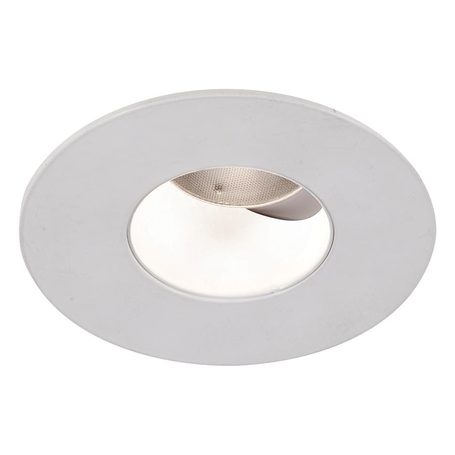 WAC Lighting Tesla 1-Light 2in LED Round 0-30 Degree Adjustable Trim with Light Engine in White