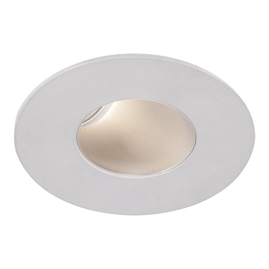 WAC Lighting Tesla 1-Light 2in LED Round 30-45 Degree Adjustable Trim with Light Engine in White