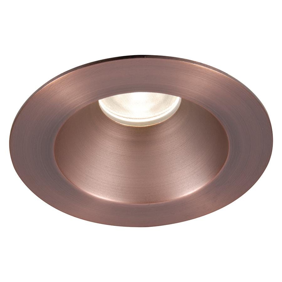 WAC Lighting Tesla 1-Light 3.5in LED Round Shower Trim with Light Engine in Copper Bronze