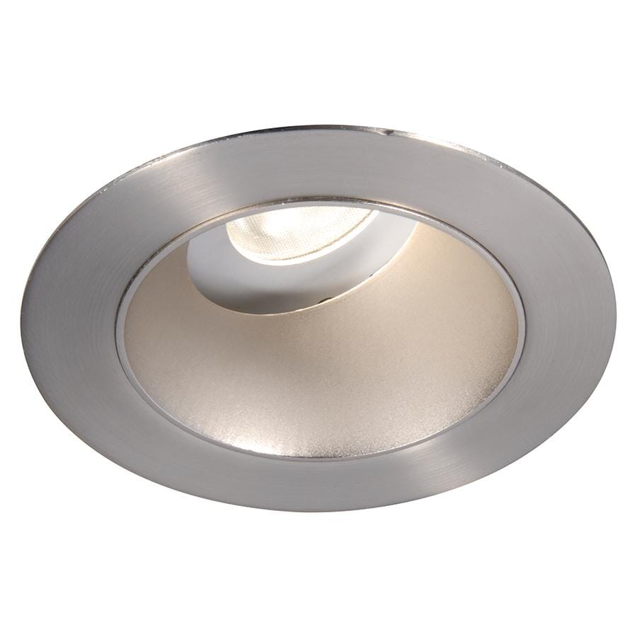 WAC Lighting Tesla 1-Light 3.5in LED Round 0-30 Degree Adjustable Trim with Light Engine in Brushed Nickel