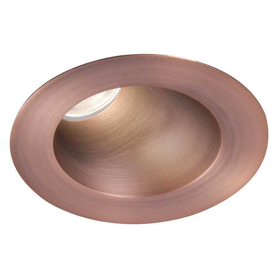 WAC Lighting Tesla 1-Light 3.5in LED Round 30-45 Degree Adjustable Trim with Light Engine in Copper Bronze