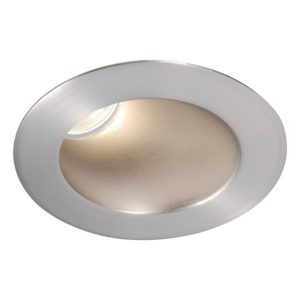 WAC Lighting Tesla 1-Light 3.5in LED Round 30-45 Degree Adjustable Trim with Light Engine in Brushed Nickel