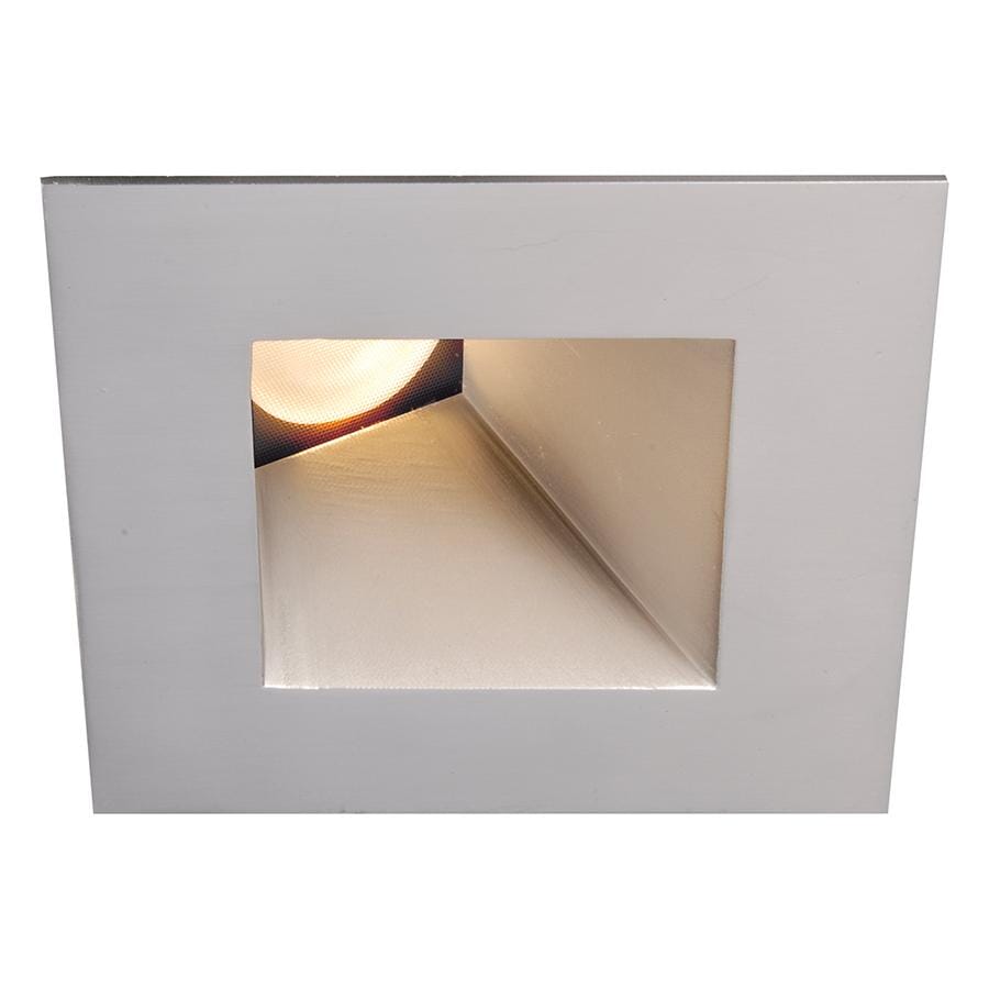 WAC Lighting Tesla 1-Light 3.5in LED Square 0-30 Degree Adjustable Trim with Light Engine in Brushed Nickel