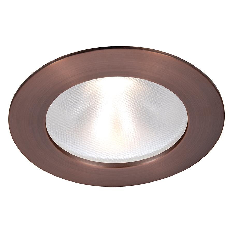 WAC Lighting Tesla 1-Light 3.5in LED Energy Star Round Trim Glass Lens with Light Engine in Copper Bronze