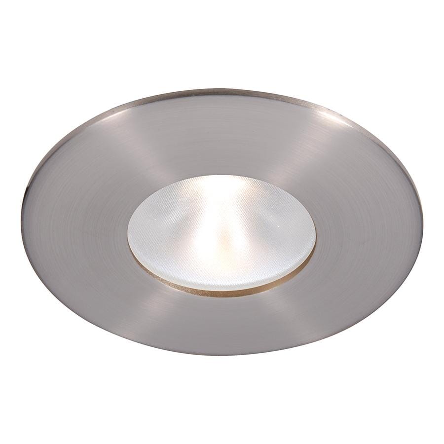 WAC Lighting Tesla 1-Light 2in LED Energy Star Round Trim Glass Lens with Light Engine in Brushed Nickel