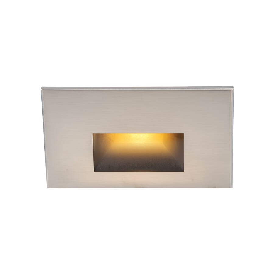 WAC Lighting 120V LEDme 1-Light Horizontal Step and Wall Light in Brushed Nickel