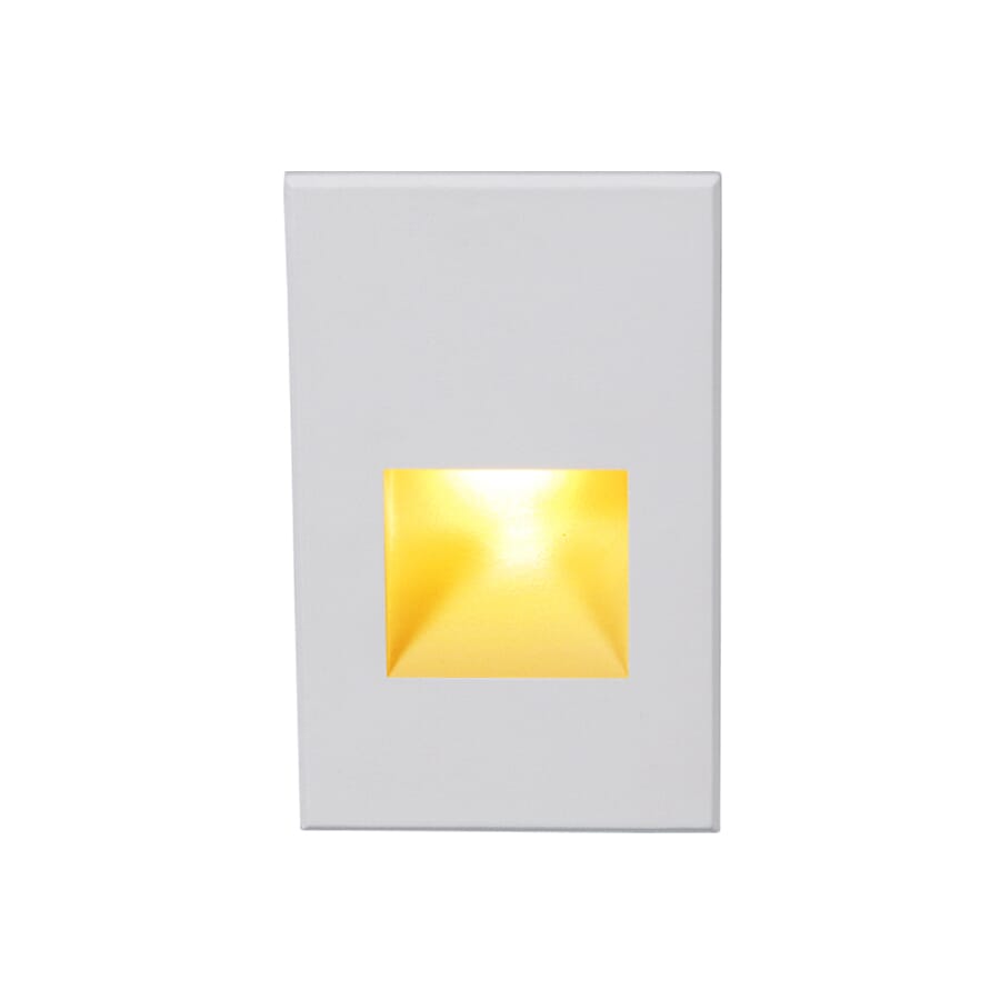 WAC Lighting 120V LEDme 1-Light Vertical Step and Wall Light in White