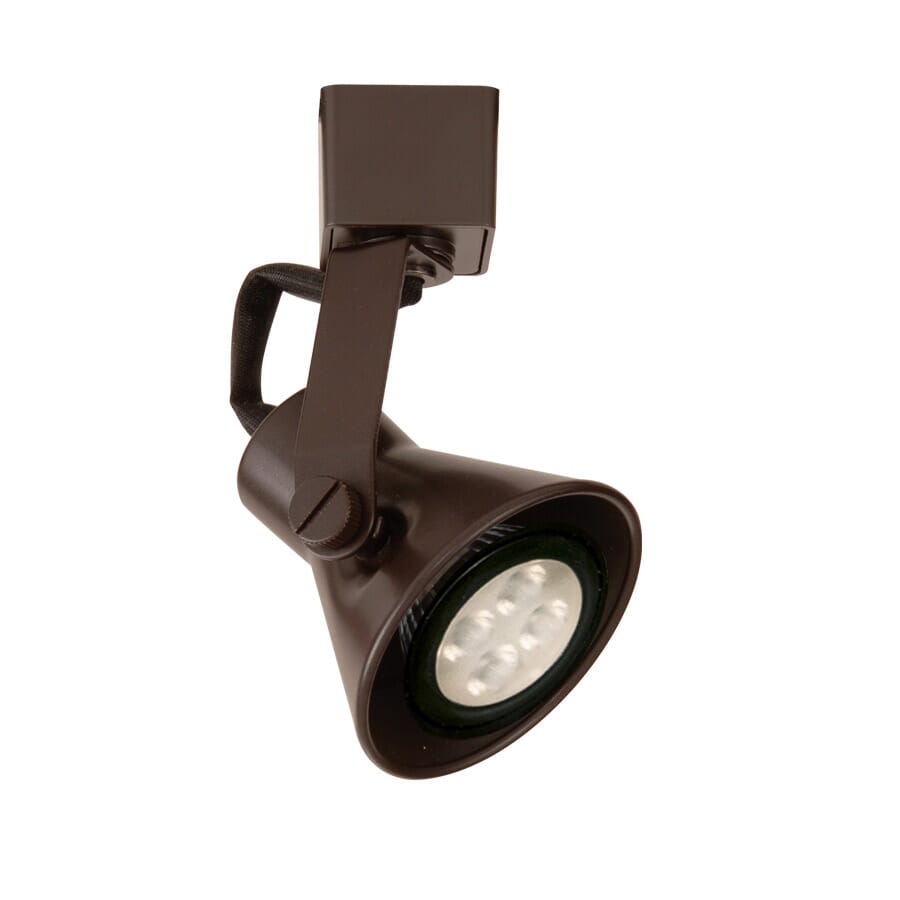 WAC Lighting 120V TK-103 Miniature 1-Light LED Line Voltage Track Head in Dark Bronze