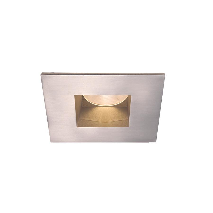 WAC Lighting Tesla 1-Light 2in LED Square Open Reflector Trim with Light Engine in Brushed Nickel