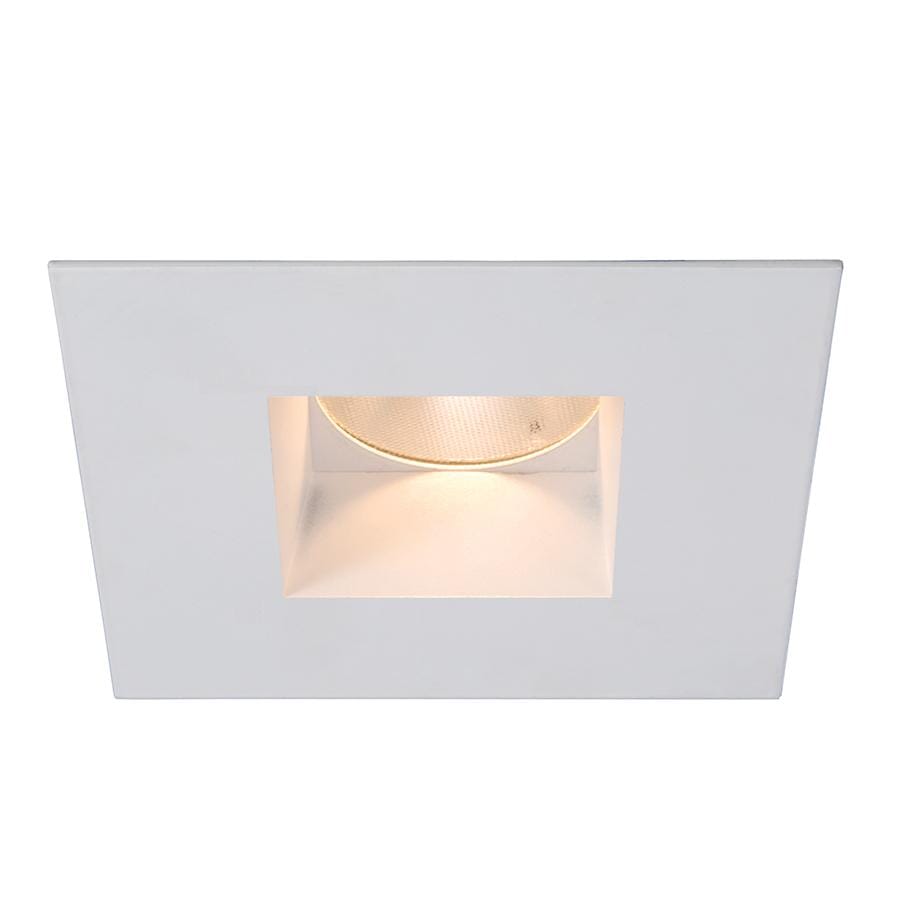 WAC Lighting Tesla 1-Light 2in LED Square Open Reflector Trim with Light Engine in White