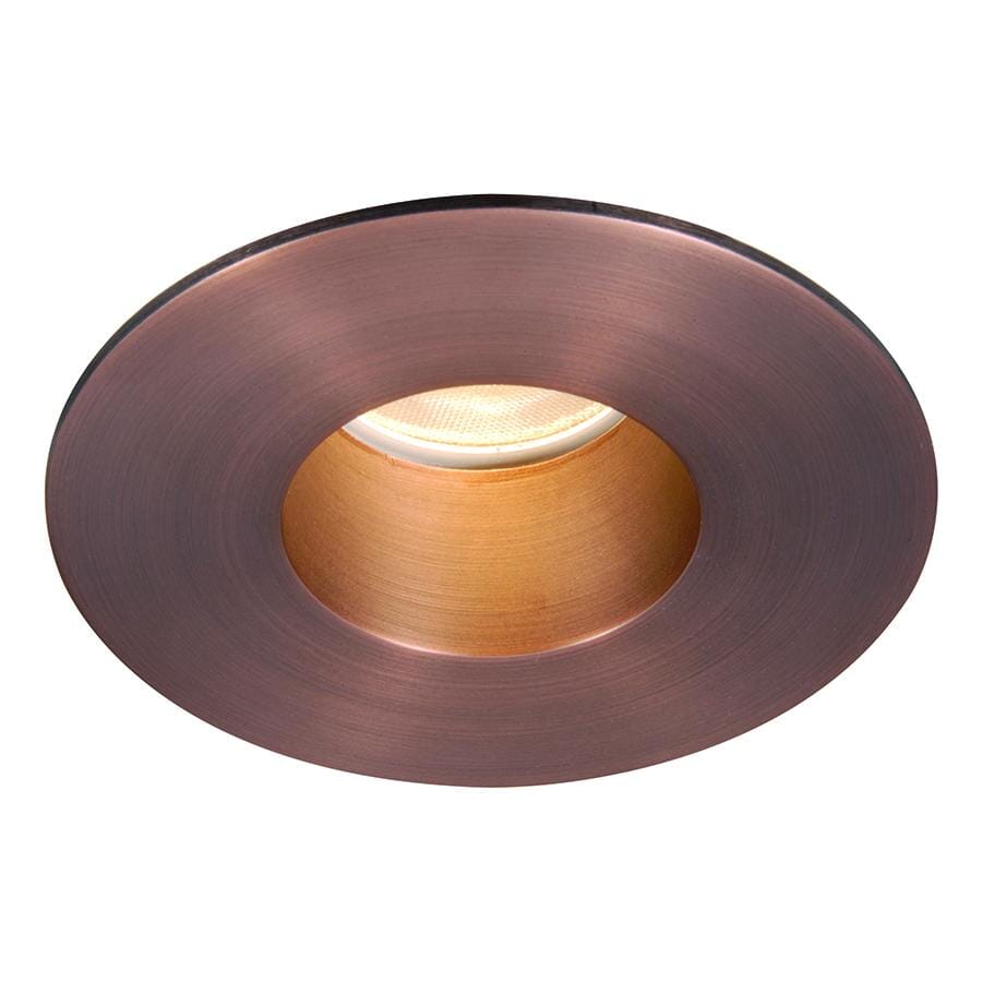 WAC Lighting Tesla 1-Light 2in LED Round Shower Trim with Light Engine in Copper Bronze